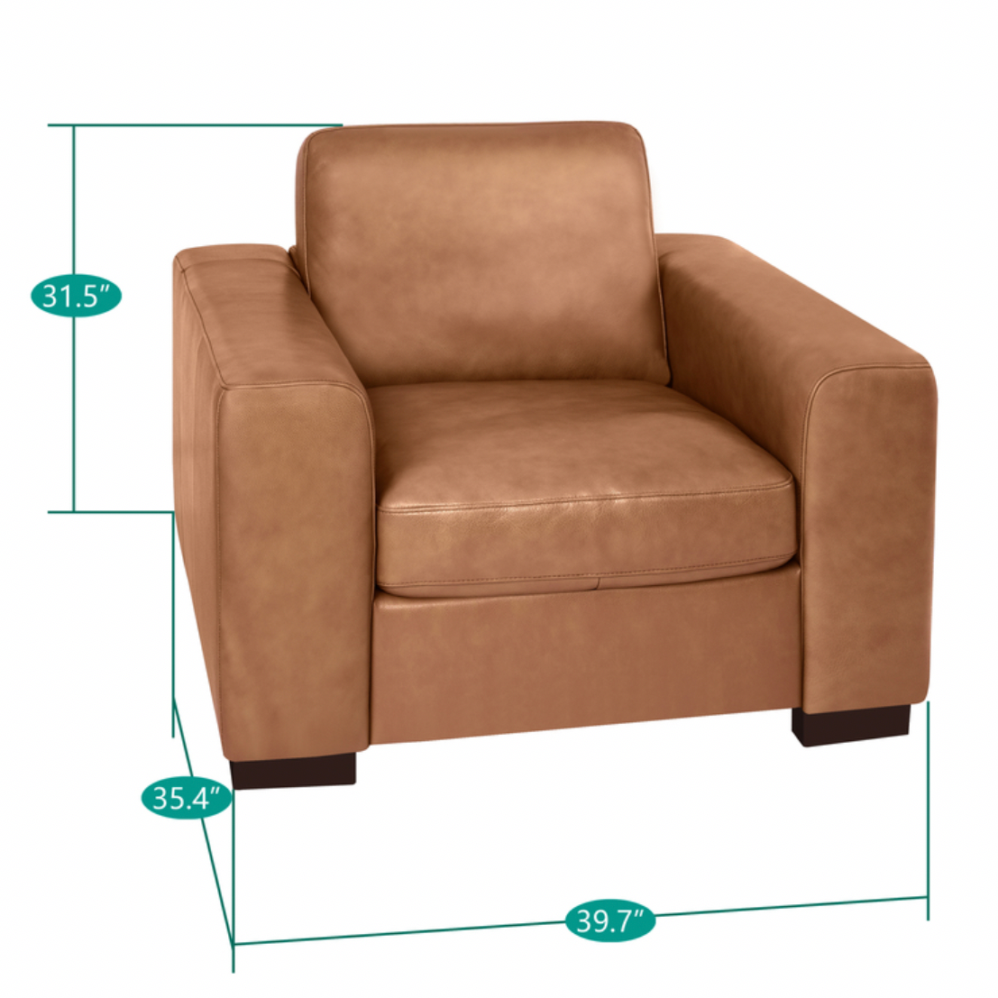 Freya Genuine Leather Sofa Set of 3