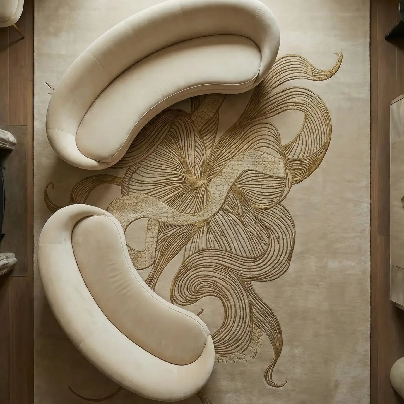 Serpenti Beige Rug