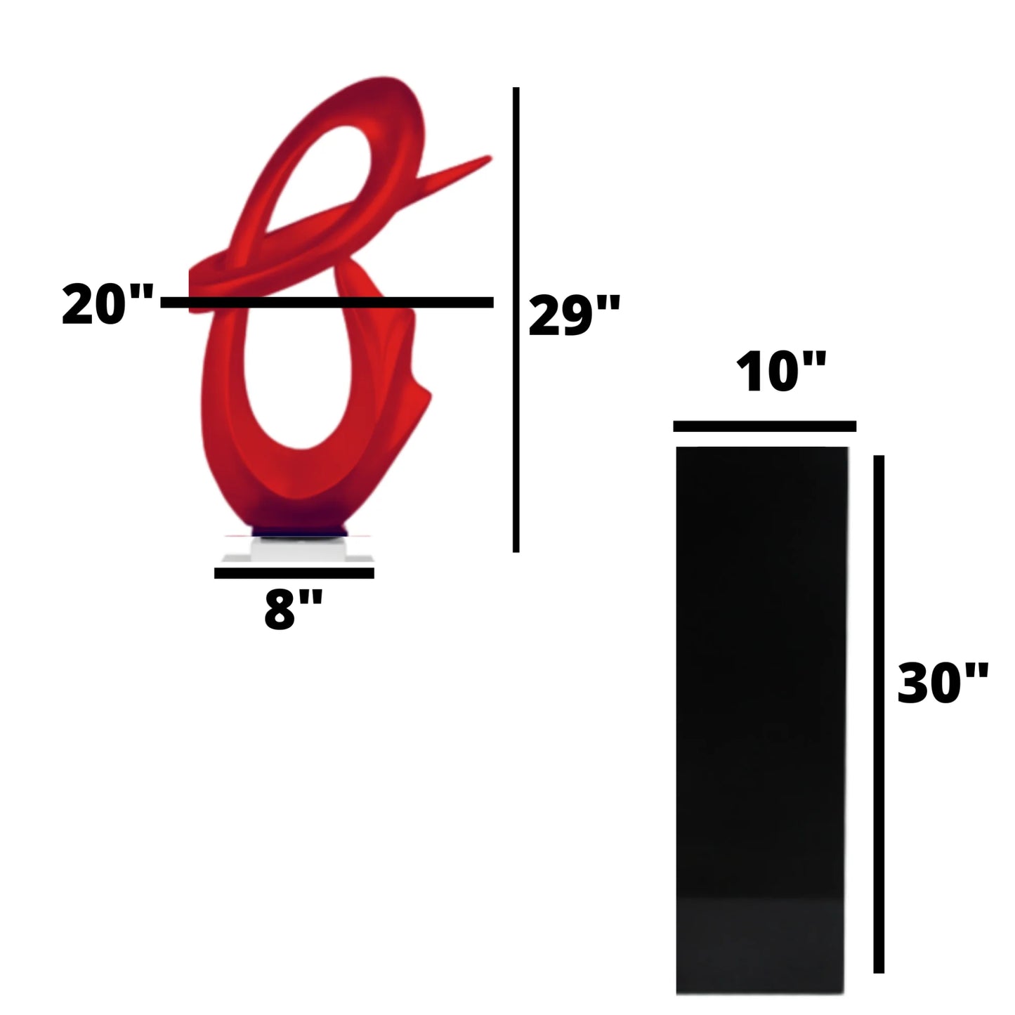 Fluid Abstract 59" Tall Floor Sculpture