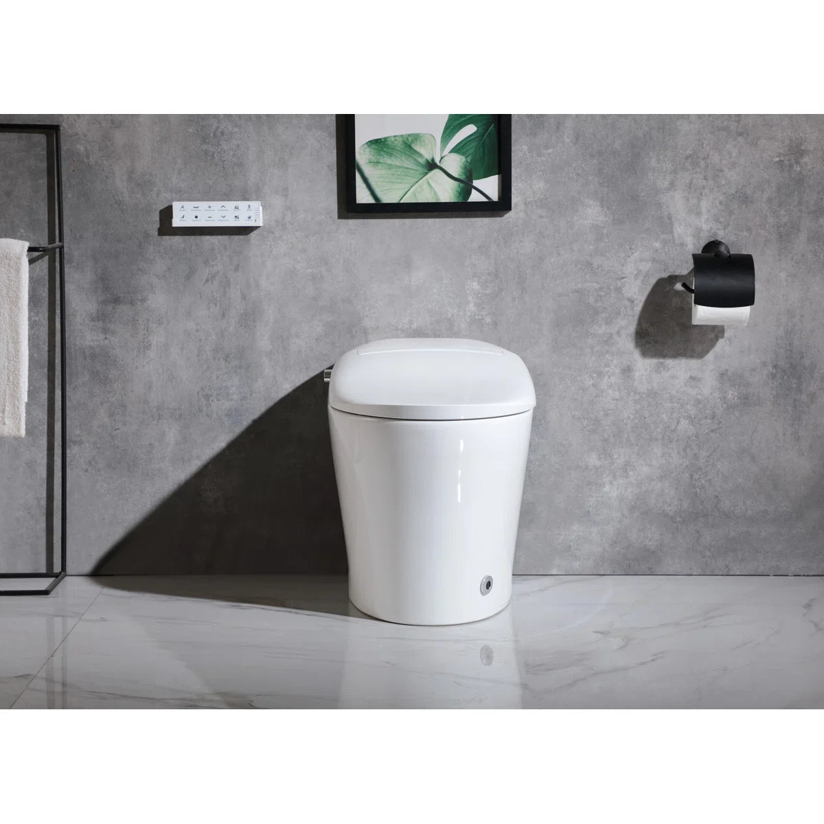 Elegant Kitchen and Bath Smart Round Bidet Toilet