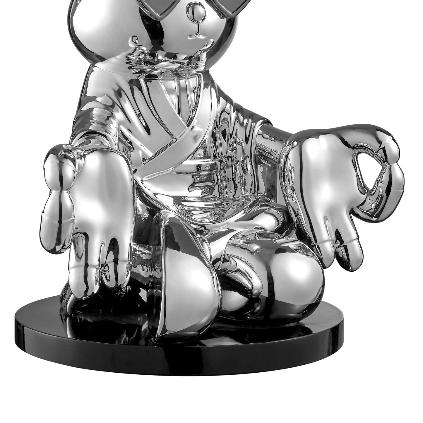 Sitting Rabbit With Blue Tie And Glasses