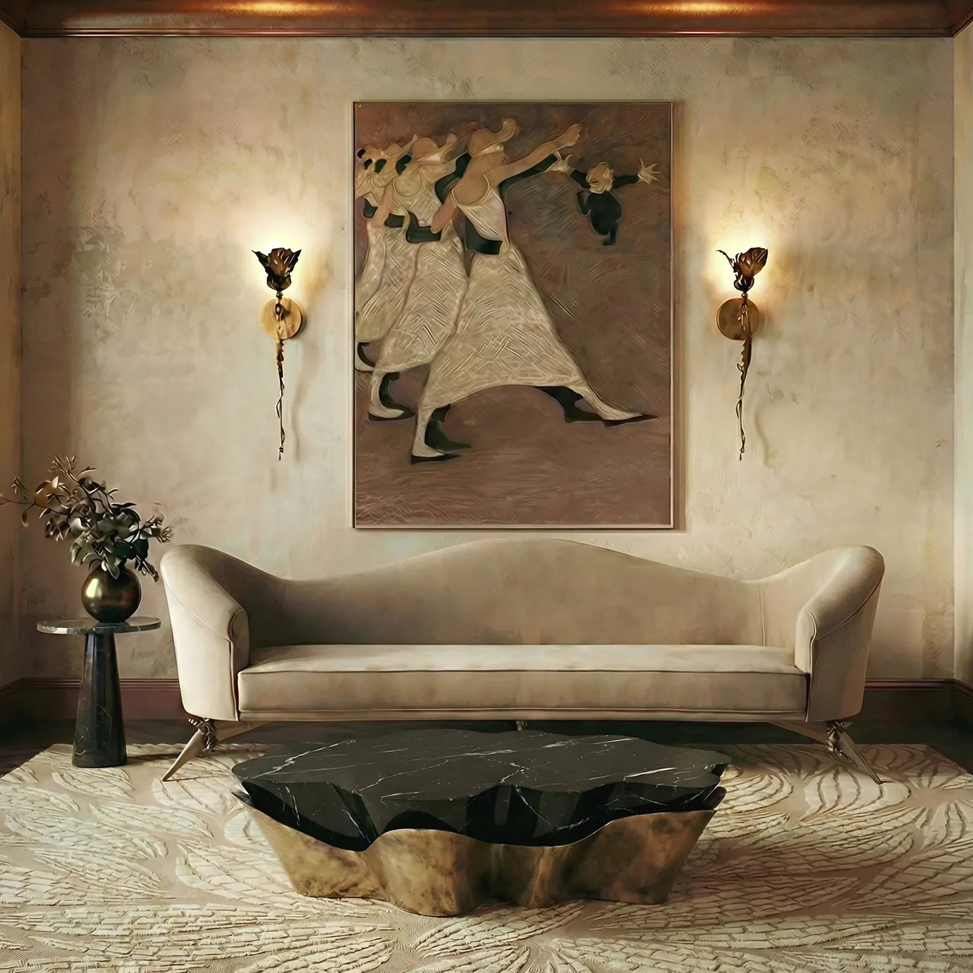 Yasmine Nero Marquina Coffee Table