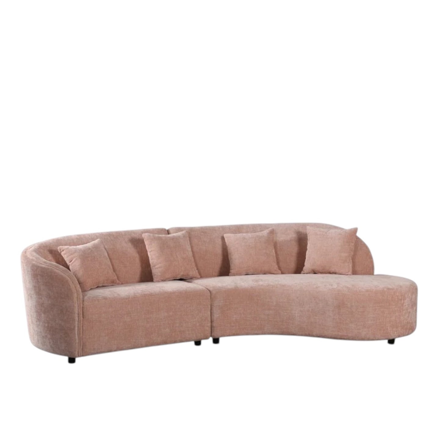 Tawney Blush Kidney Sofa