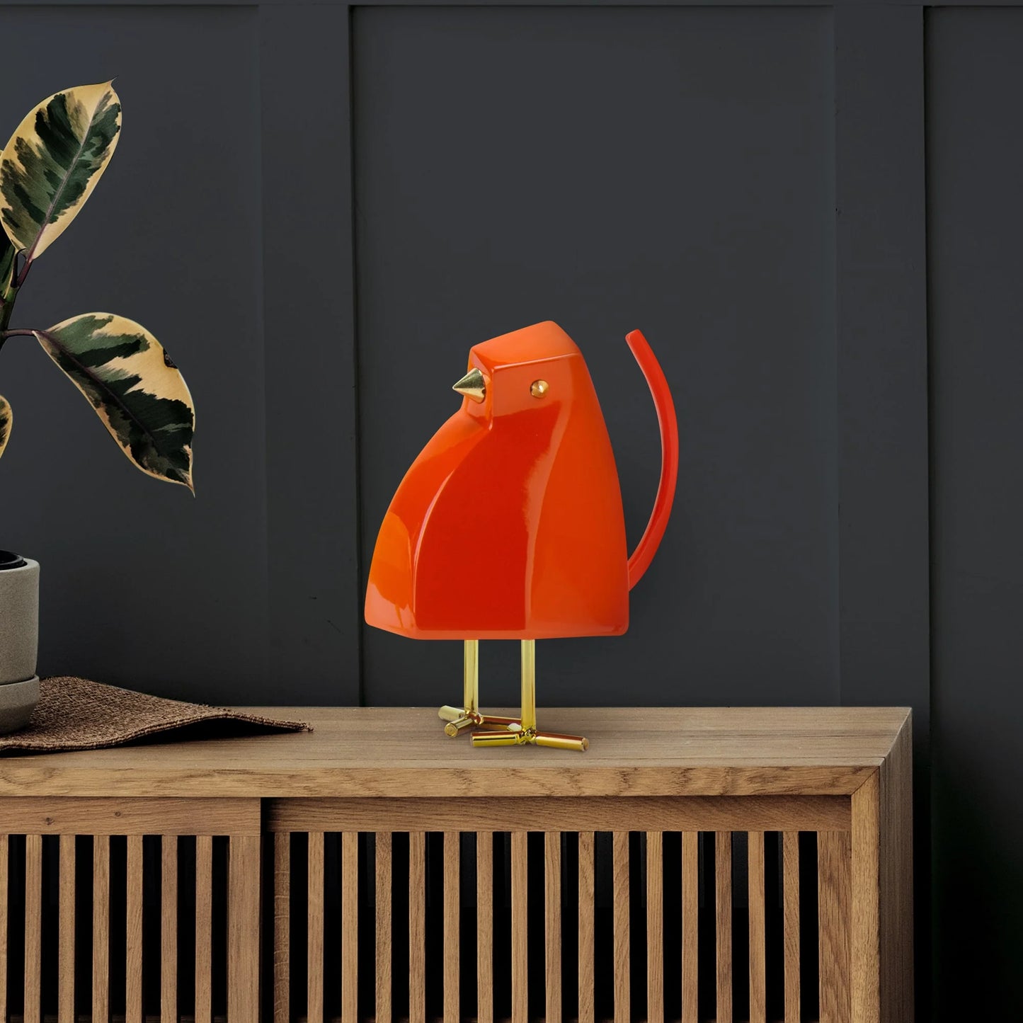 Bird Sculpture - Orange