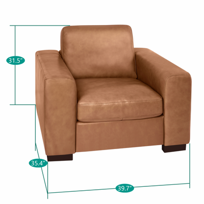 Freya Genuine Leather Sofa Set of 3