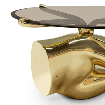 Tabu Polished Brass Coffee Table