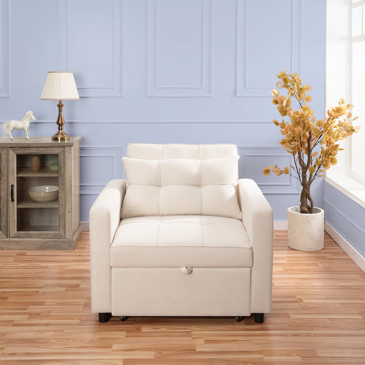 3-in-1 Folding Sofa Bed with Adjustable Backrest