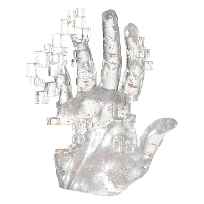 Pixel Hand // Clear Mix Gold