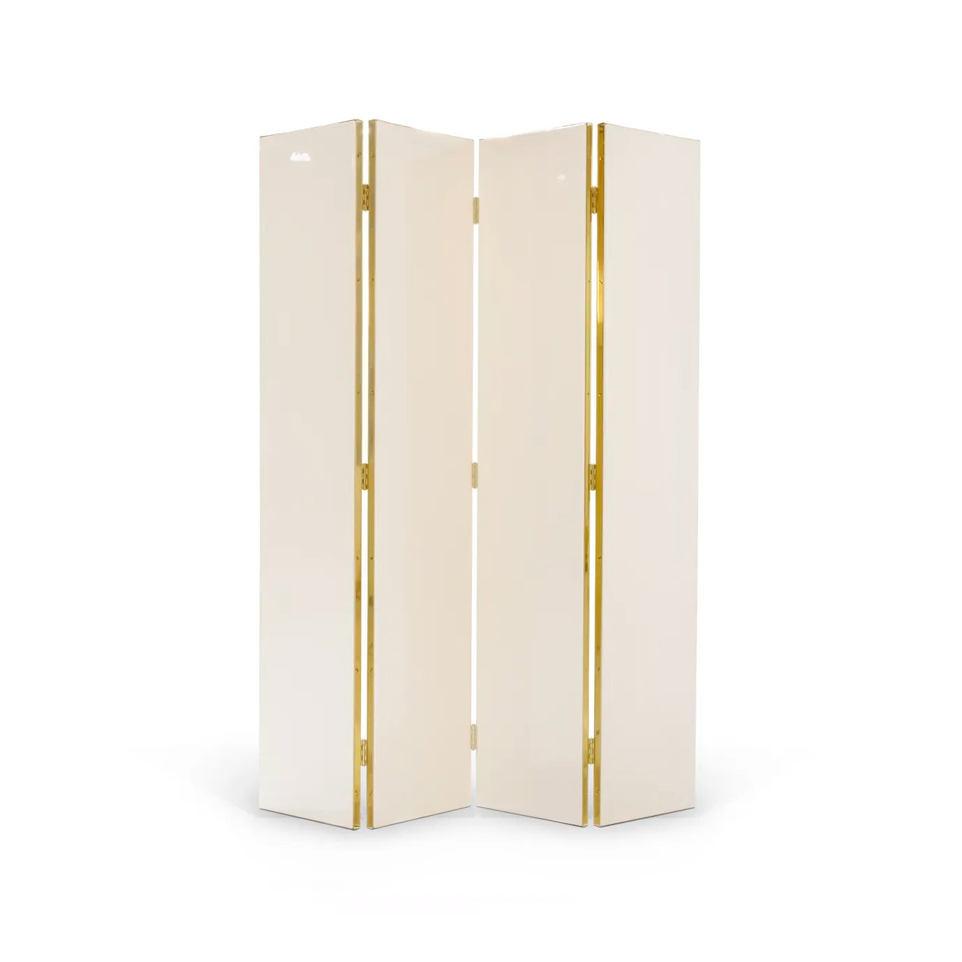 Euphoria Cream Lacquer Metal Frame Screen