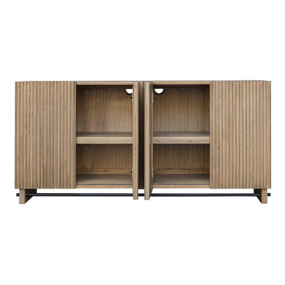 Uttermost Natural Wood 4 Door Cabinet