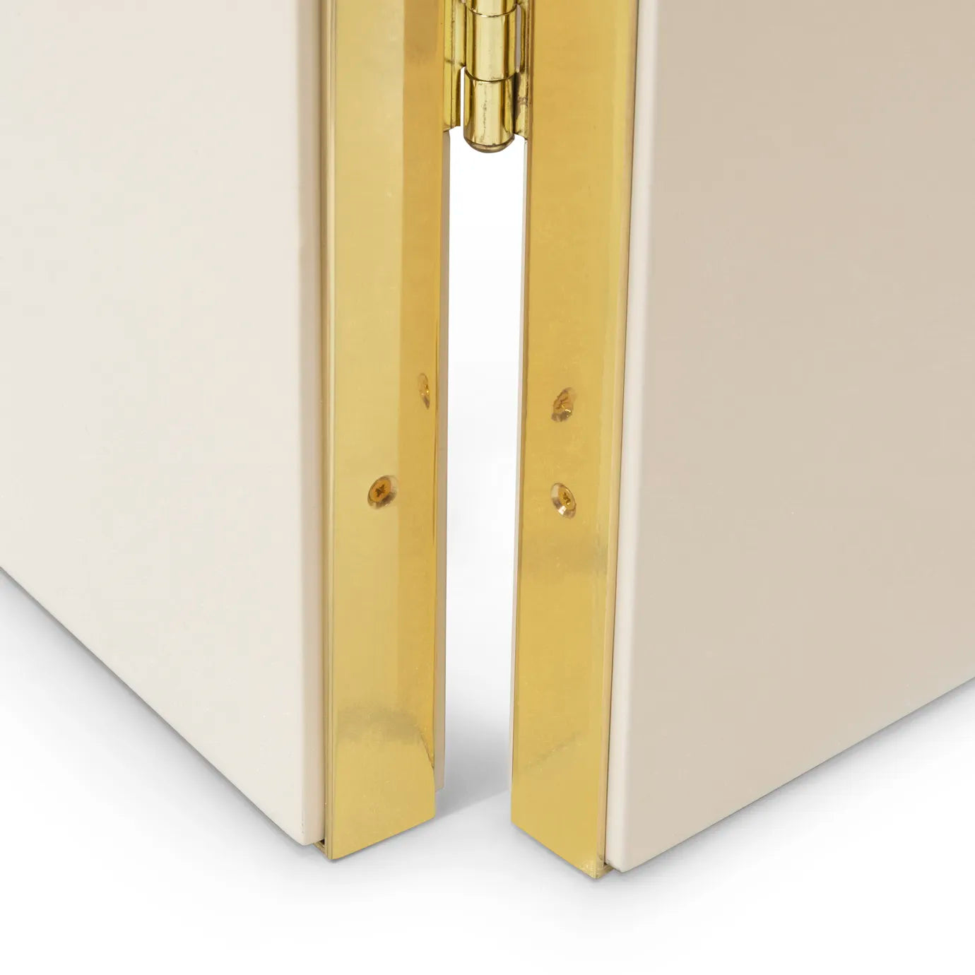 Euphoria Cream Lacquer Metal Frame Screen
