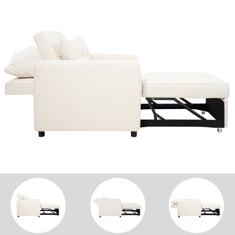 3-in-1 Folding Sofa Bed with Adjustable Backrest