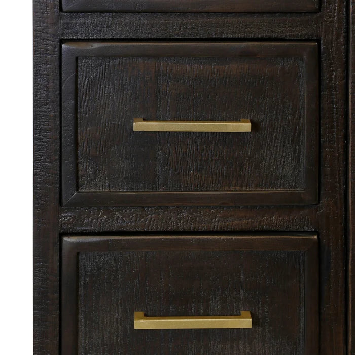 BURNT UMBER Wood Wardrobe Console