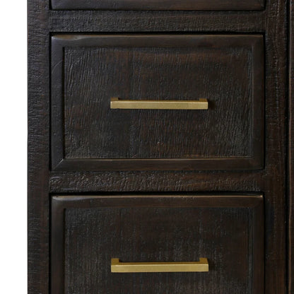 BURNT UMBER Wood Wardrobe Console