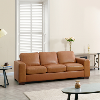 Freya Genuine Leather Sofa Set of 3