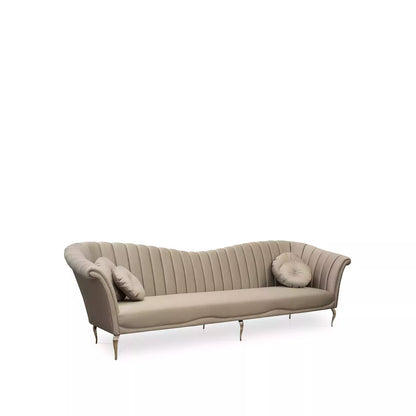 Long Caprichosa Metal Base Sofa