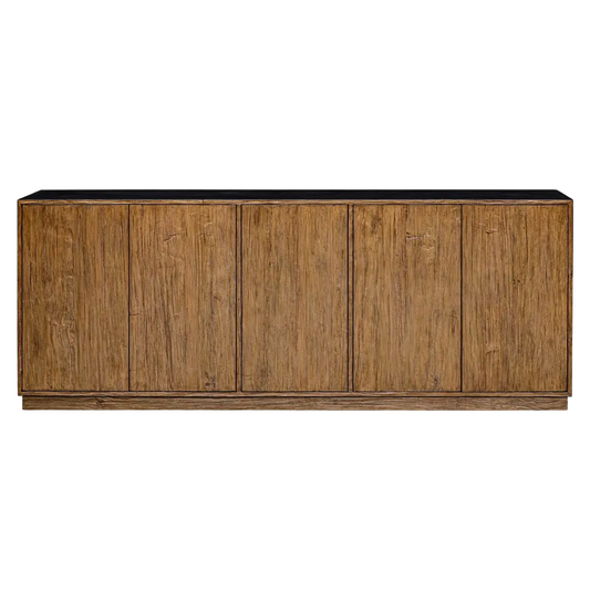 Uttermost 5 Door Wood Media Console