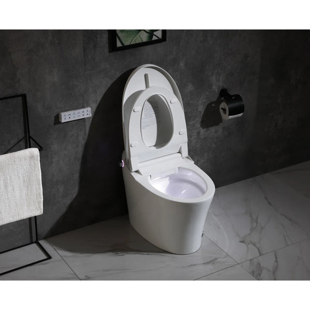 Elegant Kitchen and Bath Smart Round Bidet Toilet