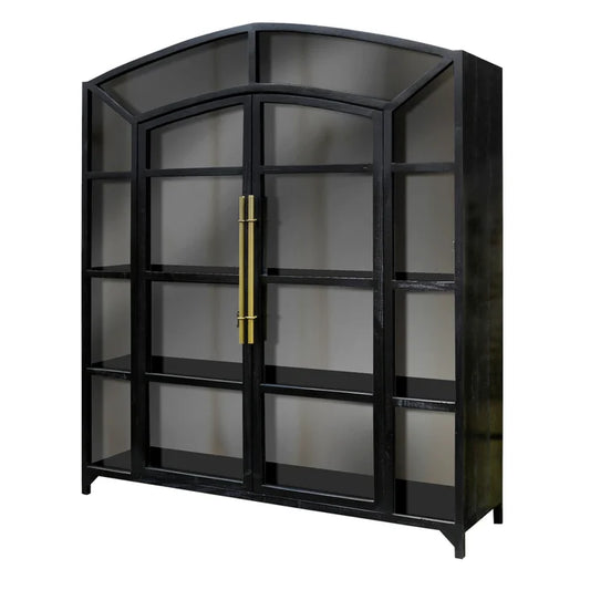 EBONY Large Pinewood Display Cabinet