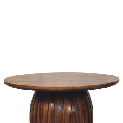 Round Fluted Coffee Table