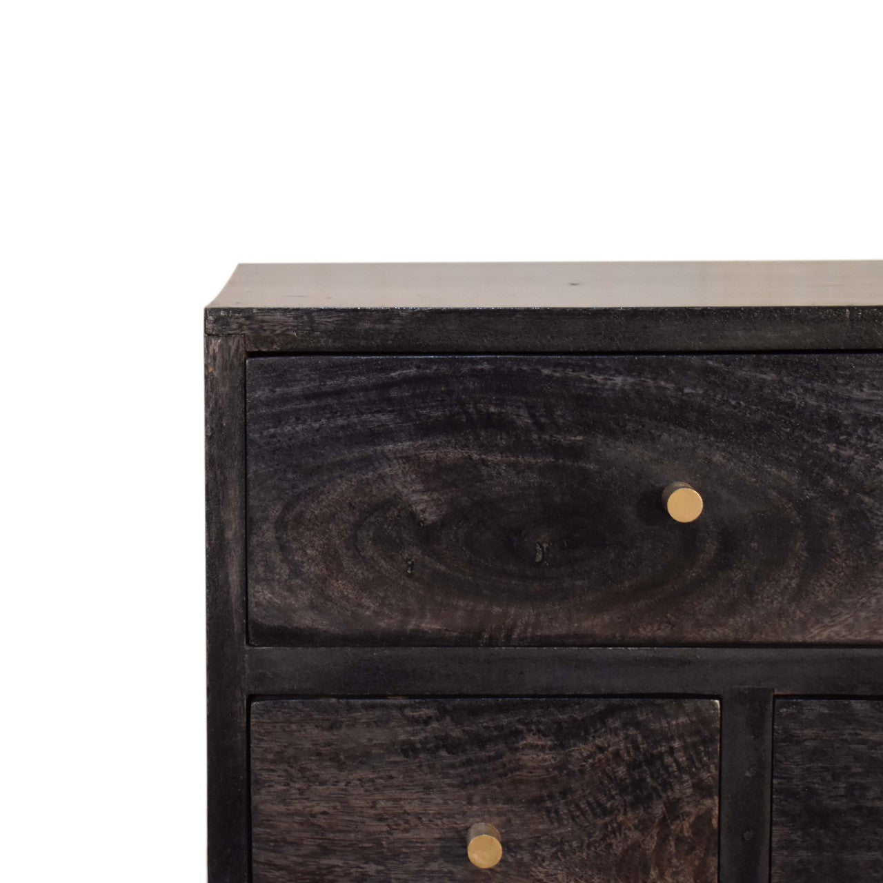 4 Drawer Multi Chestnut Nightstand