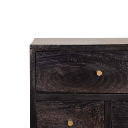 4 Drawer Multi Chestnut Nightstand