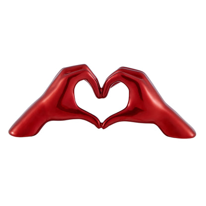 Heart Hands // Metallic Red