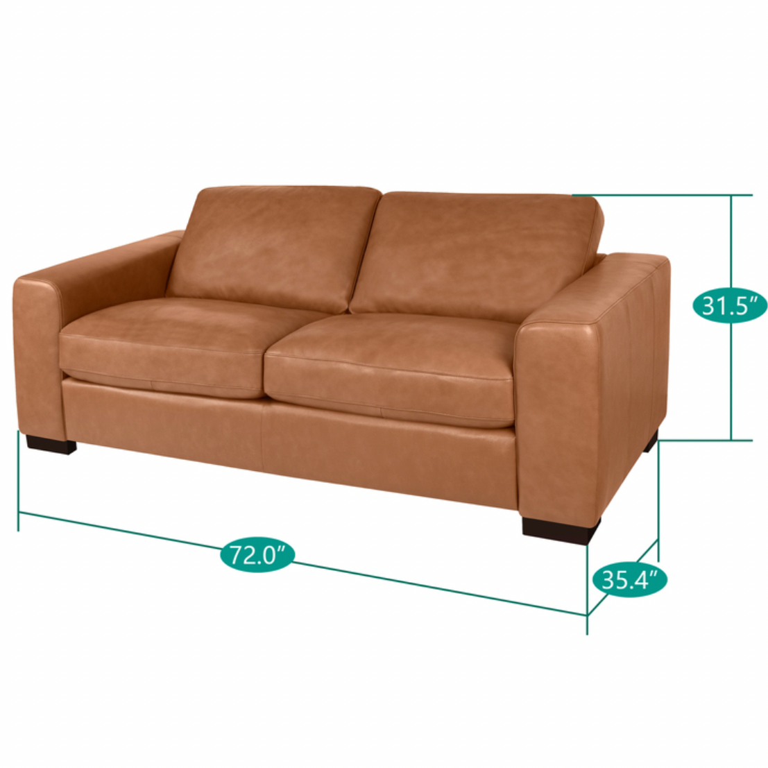 Freya Genuine Leather Sofa Set of 3