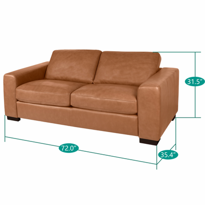 Freya Genuine Leather Sofa Set of 3