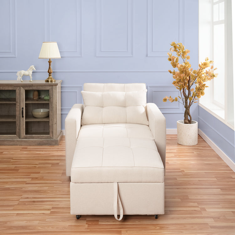 3-in-1 Folding Sofa Bed with Adjustable Backrest