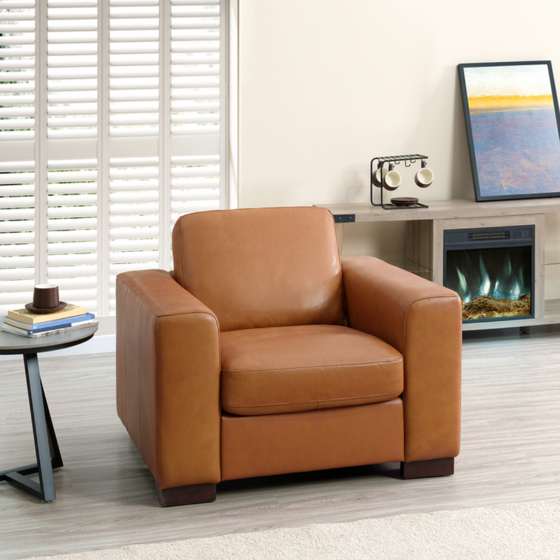 Freya Genuine Leather Sofa Set of 3