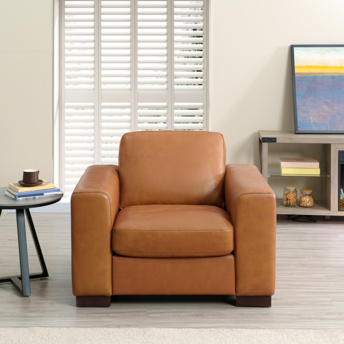 Freya Genuine Leather Sofa Set of 3