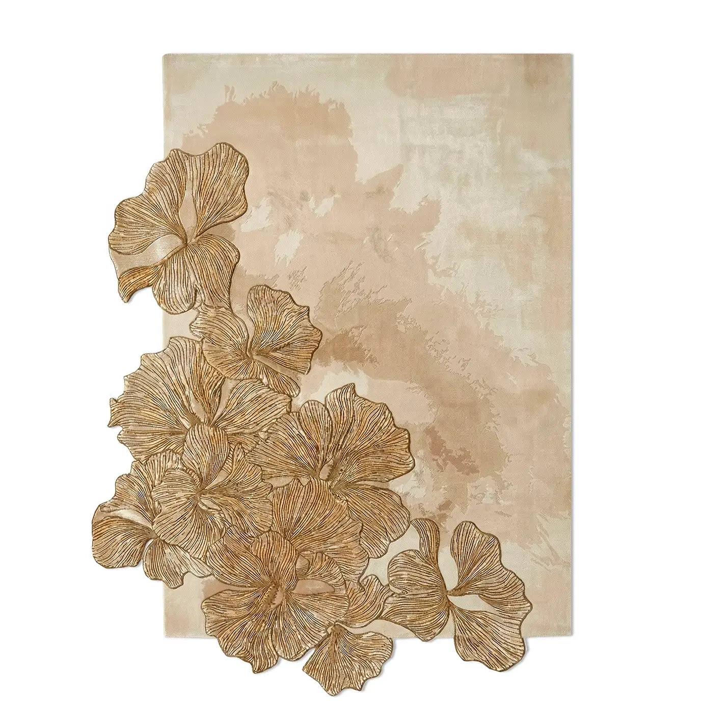 Hibiscus Bronze Rectangle Rug