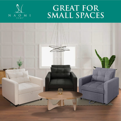 3-in-1 Folding Sofa Bed with Adjustable Backrest