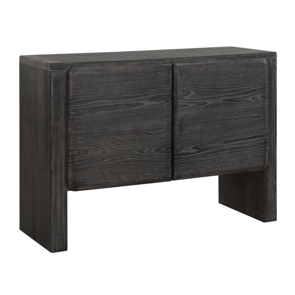 Uttermost Dark Stain 2 Door Cabinet