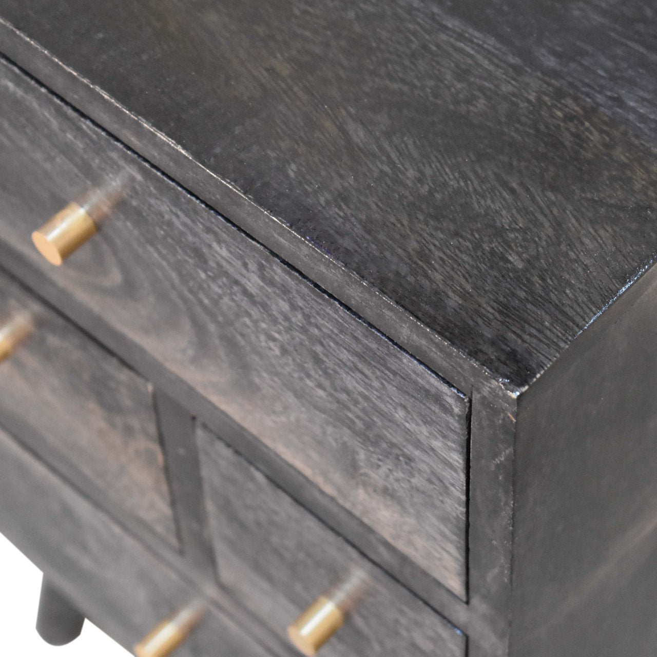 4 Drawer Multi Chestnut Nightstand