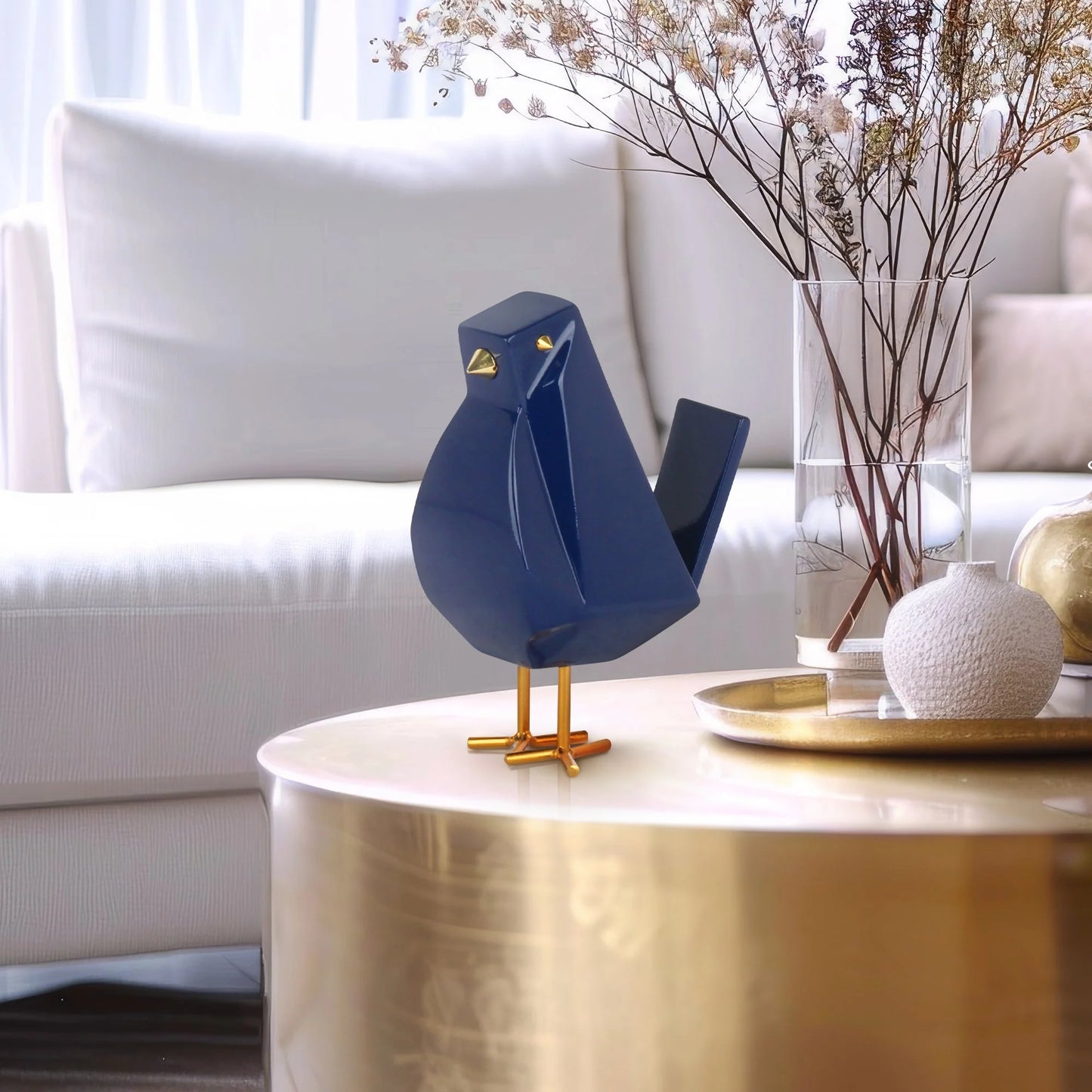 Bird Sculpture - Blue