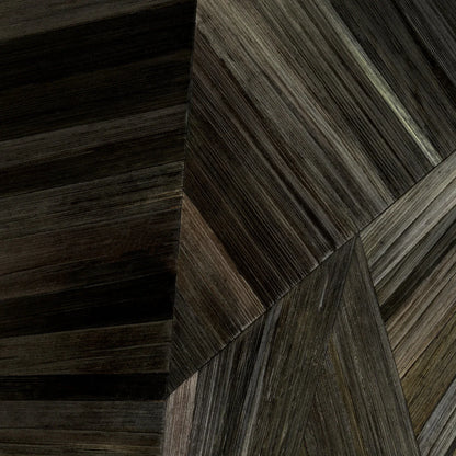 Mirror Cassara Straw Marquetry Charcoal