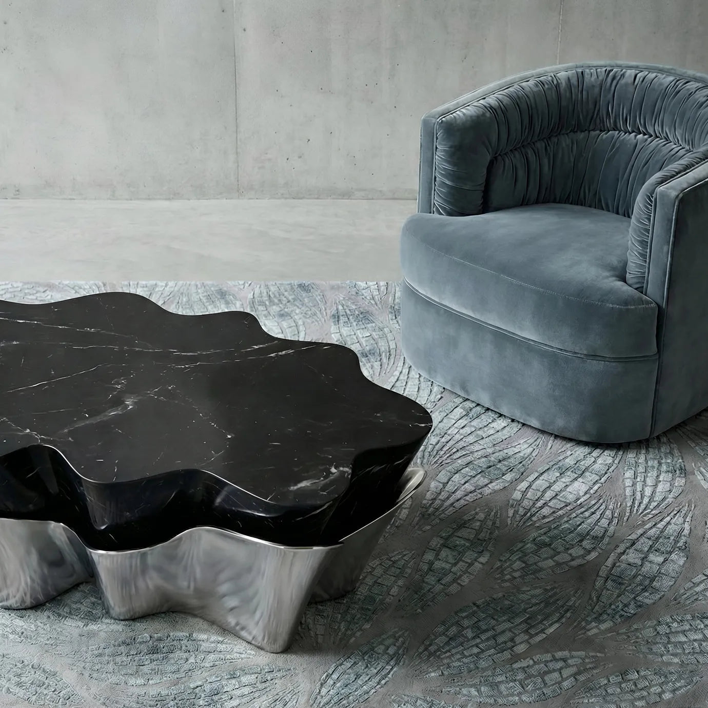 Yasmine Silver Coffee Table