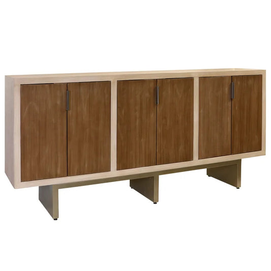Natural & Cherry Console