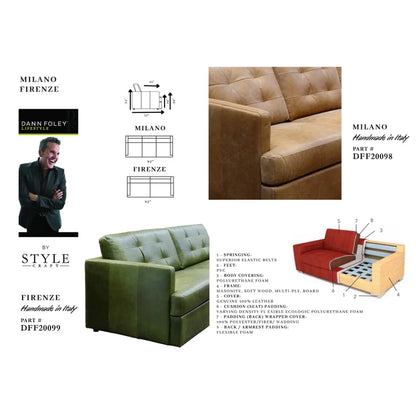 CARAMEL Sofa | Genuine Italian Leather