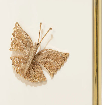Euphoria Cream Lacquer Metal Frame Screen