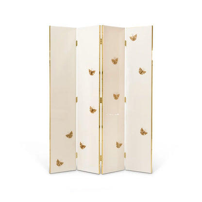 Euphoria Cream Lacquer Metal Frame Screen