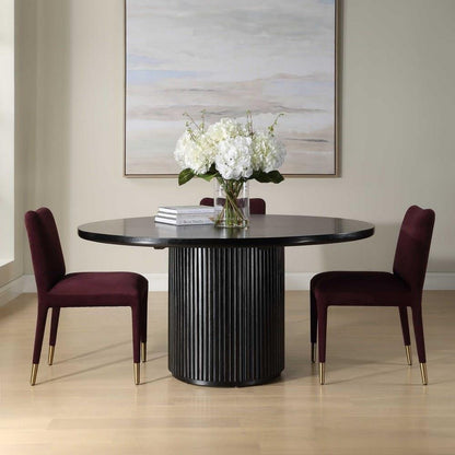 Uttermost Round Black Dining Table