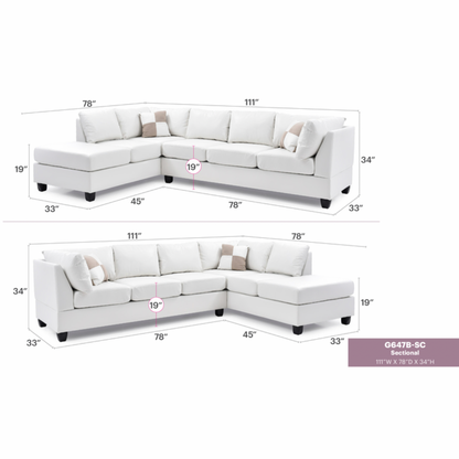Modern Sectional Sofa - Comfortable & Stylish Seating