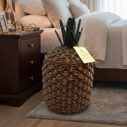 Pineapple Storage Basket Bronze (M) SE
