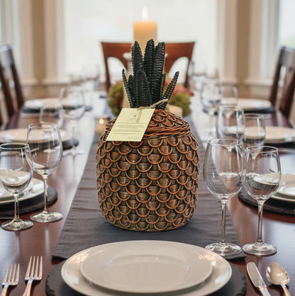 Pineapple Storage Basket Bronze (S) SE