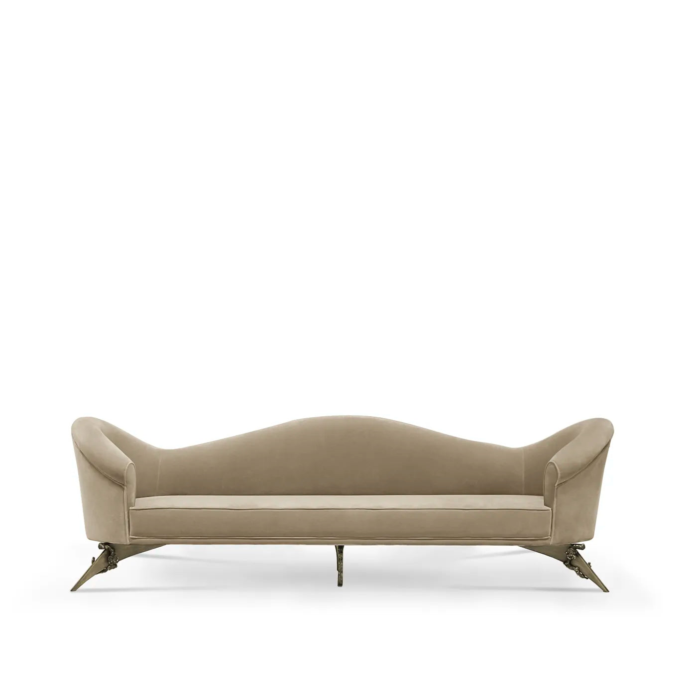 Colette Floral Metal Base Sofa
