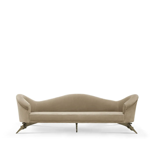 Colette Floral Metal Base Sofa