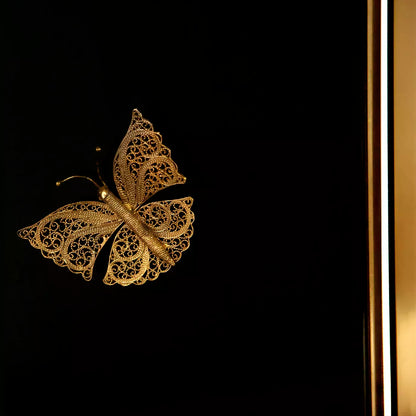 Euphoria Black Lacquer Metal Frame Screen